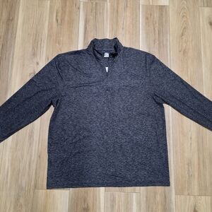 Jordan Charcoal and Black Textured Pullover